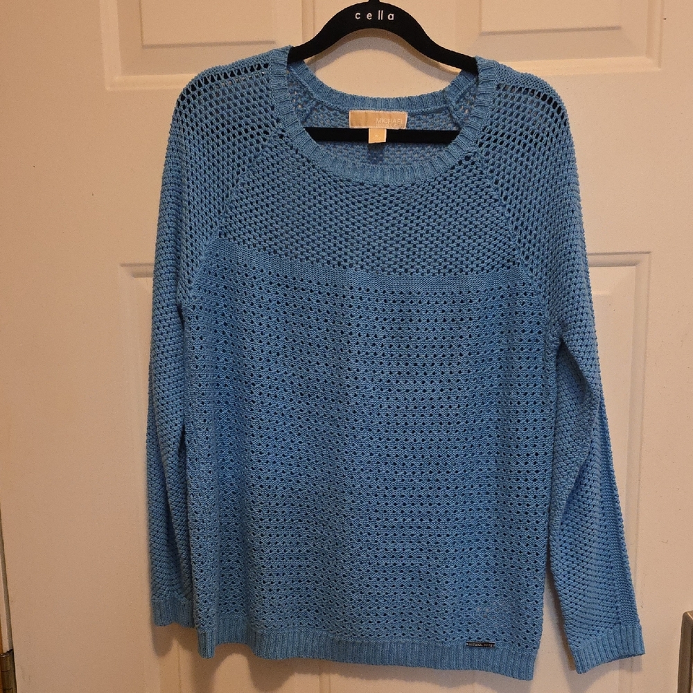 Michael Kors Sky Blue Women's Knit‎ Crew Neck Sweater